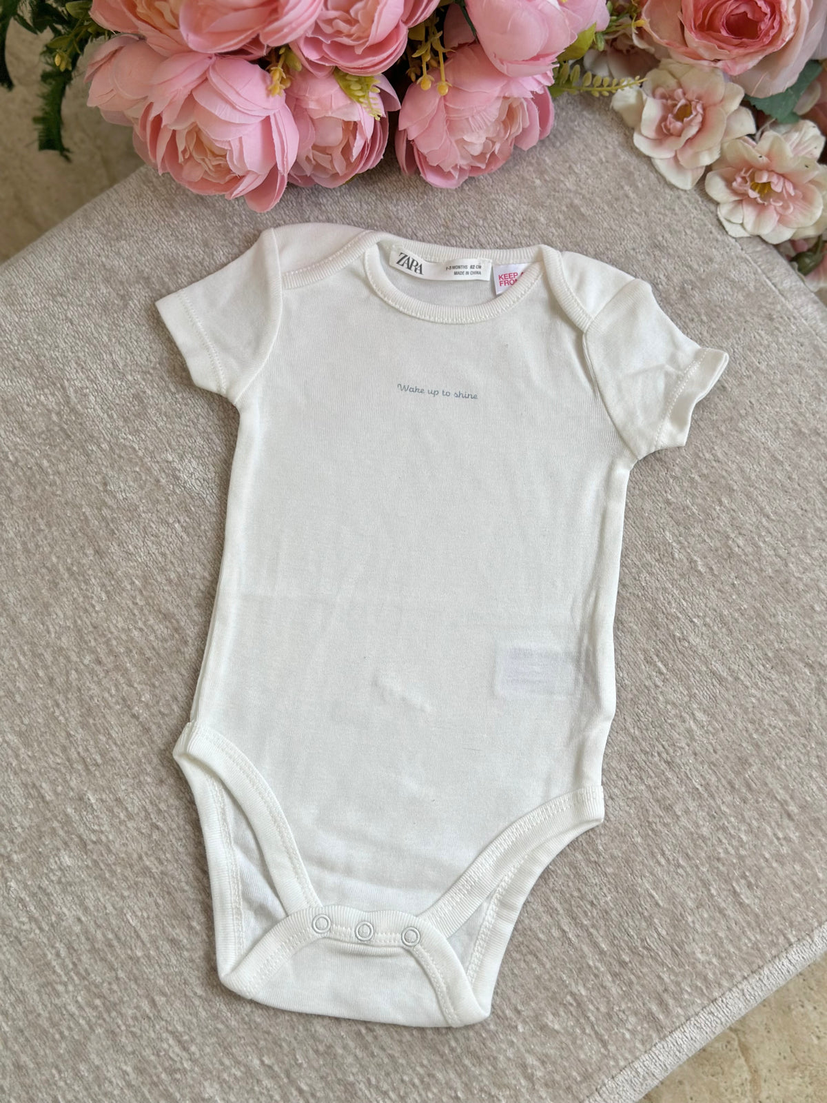 New Zara Onesies - “Wake up to shine”