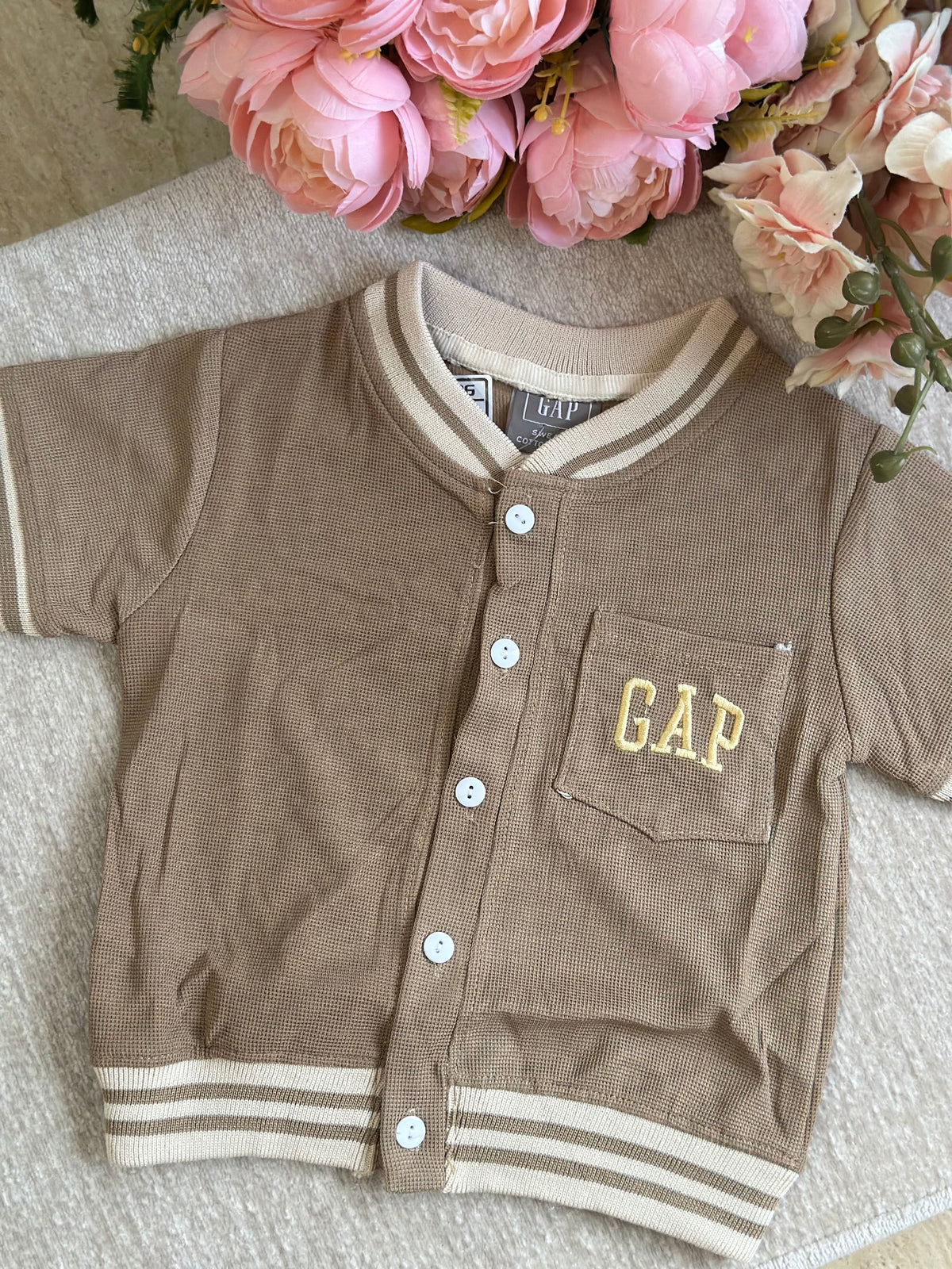 Shirt and Short Set - Brown