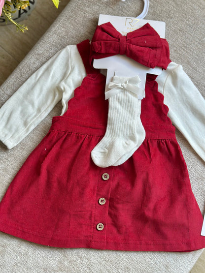 Red Dress Set