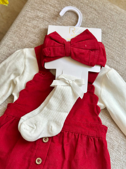 Red Dress Set