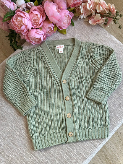 Cat & Jack Knitted Vest Jacket - Green