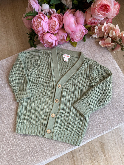 Cat & Jack Knitted Vest Jacket - Green