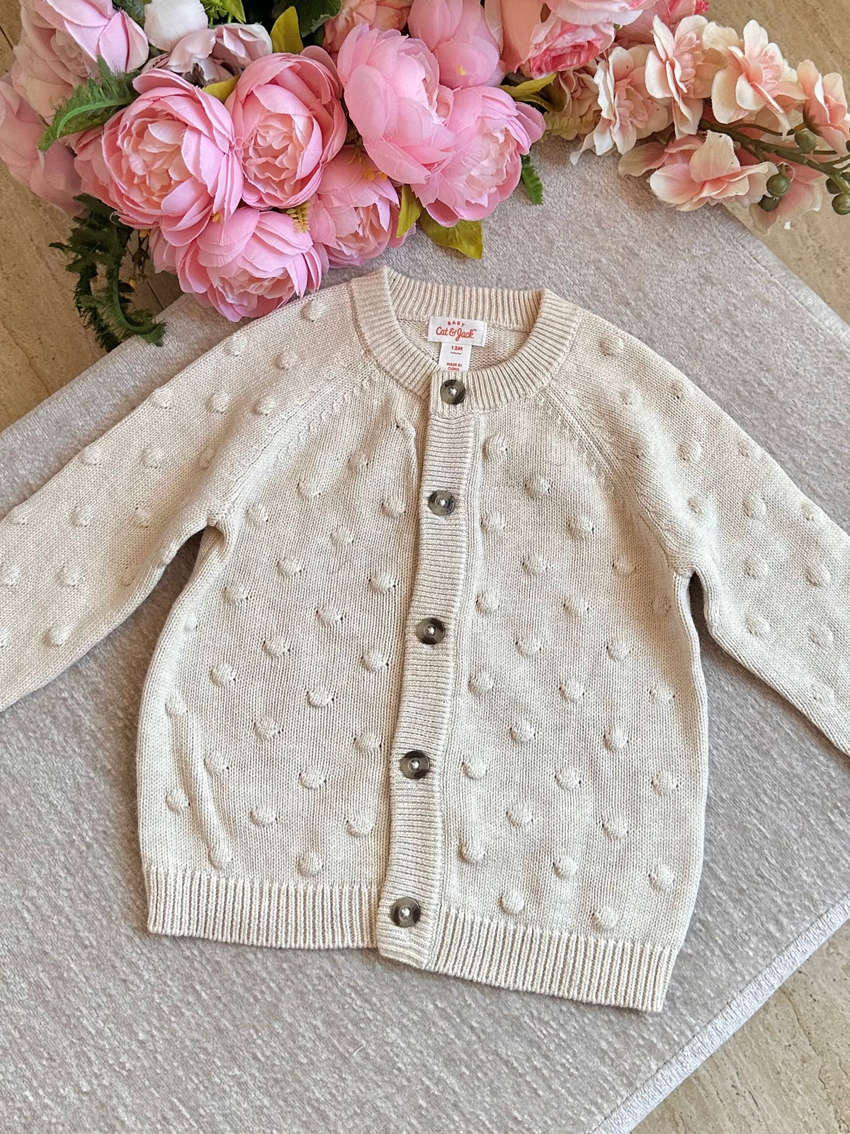 Cat & Jack Knitted Jacket - Cream