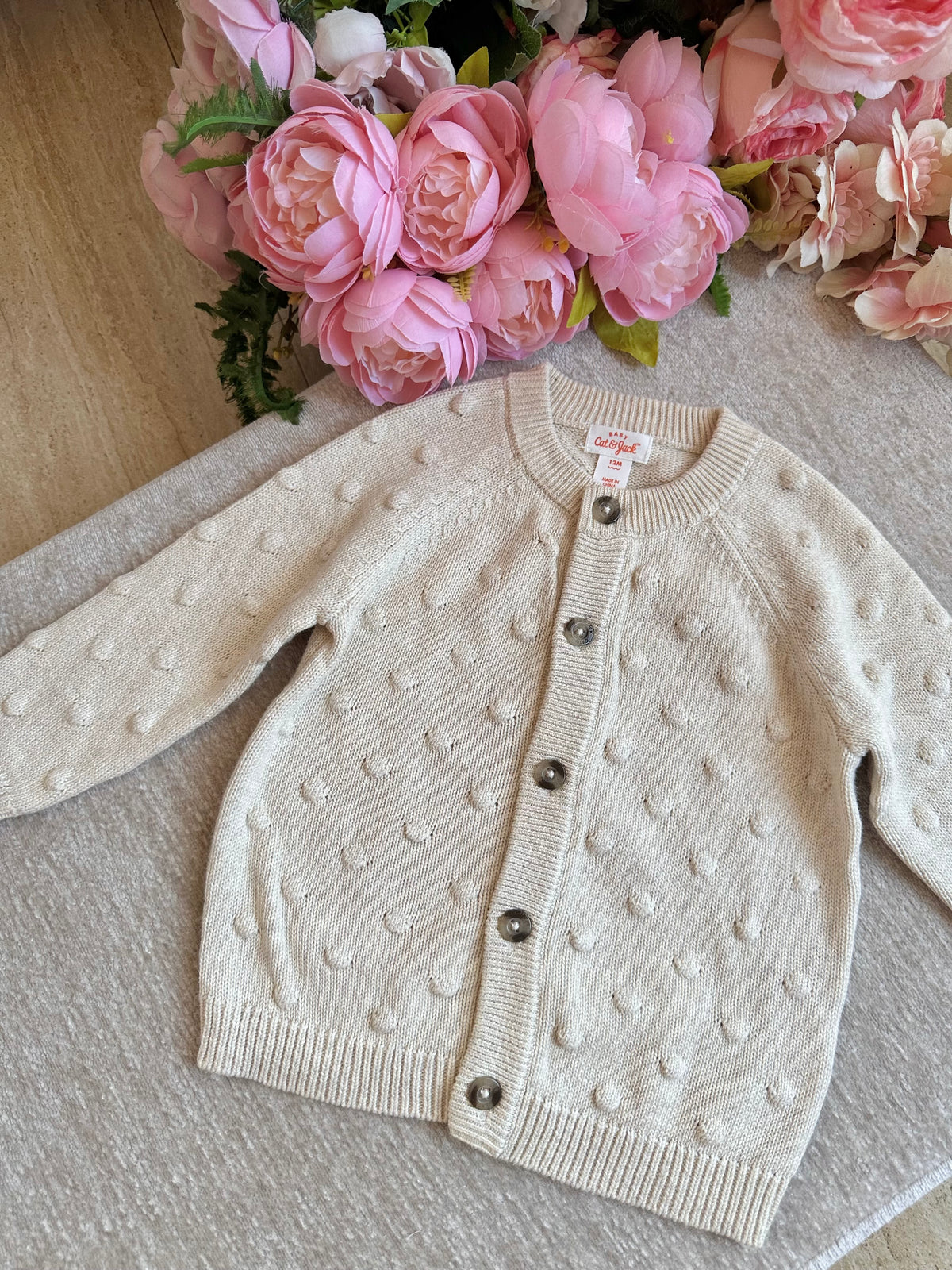 Cat & Jack Knitted Jacket - Cream