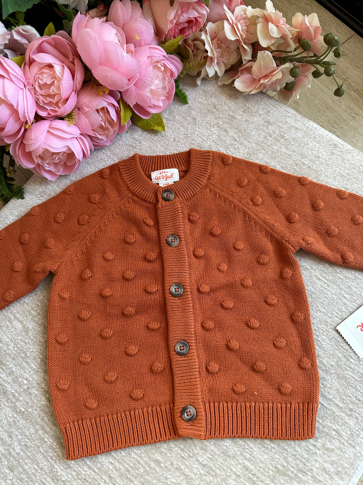 Cat & Jack Knitted Jacket - Rust