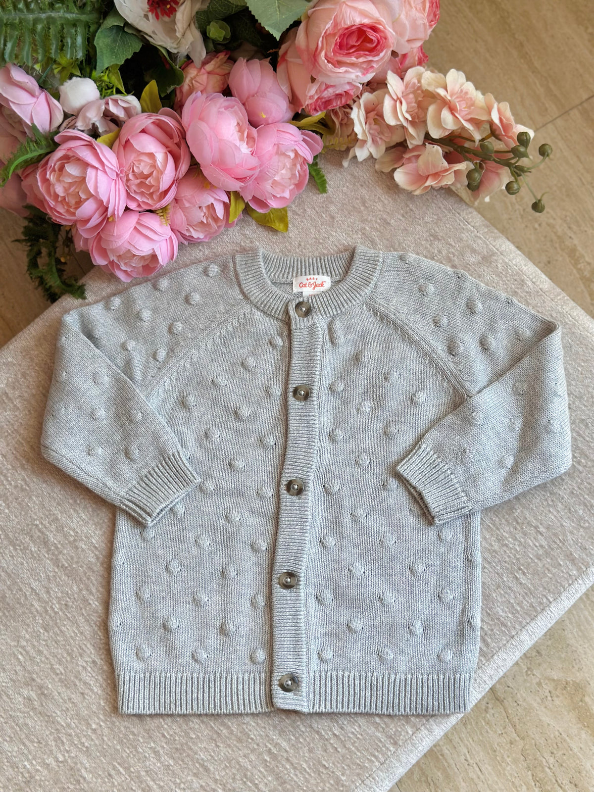 Cat & Jack Knitted Jacket - Light Gray
