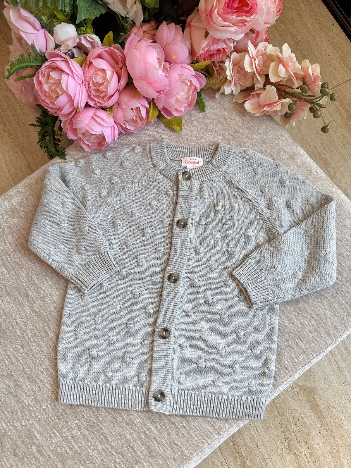 Cat & Jack Knitted Jacket - Light Gray