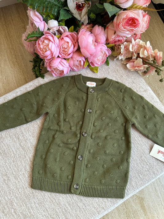 Cat & Jack Knitted Jacket - Army Green