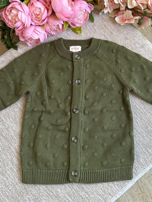 Cat & Jack Knitted Jacket - Army Green