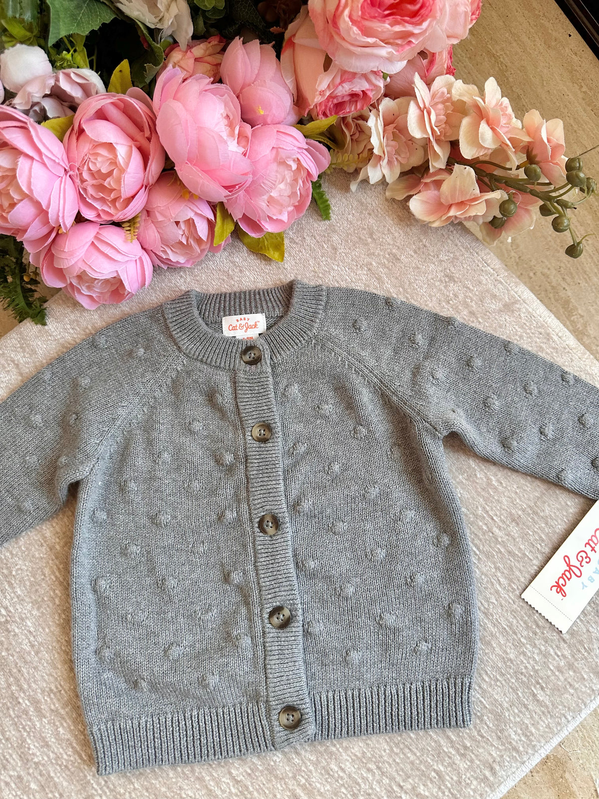 Cat & Jack Knitted Jacket - Dark Gray