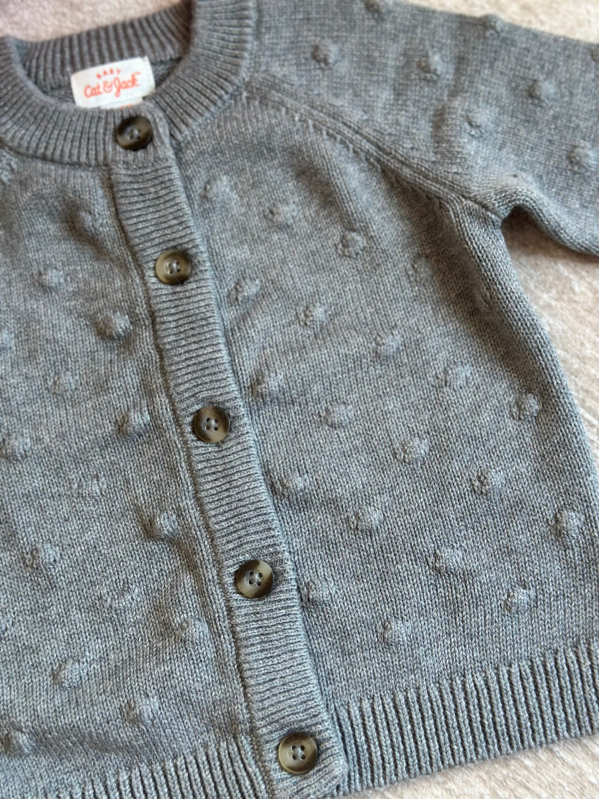 Cat & Jack Knitted Jacket - Dark Gray