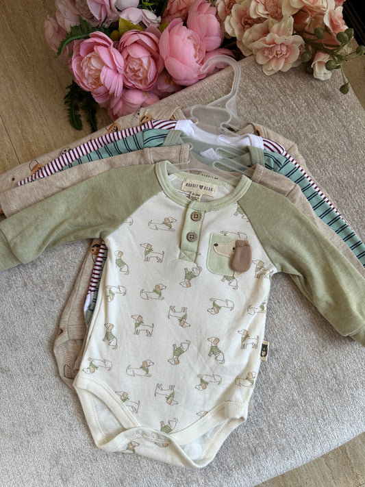 5pcs Long Sleeves Onesies Set - 5