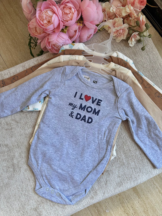 5pcs Long Sleeves Onesies Set - 9