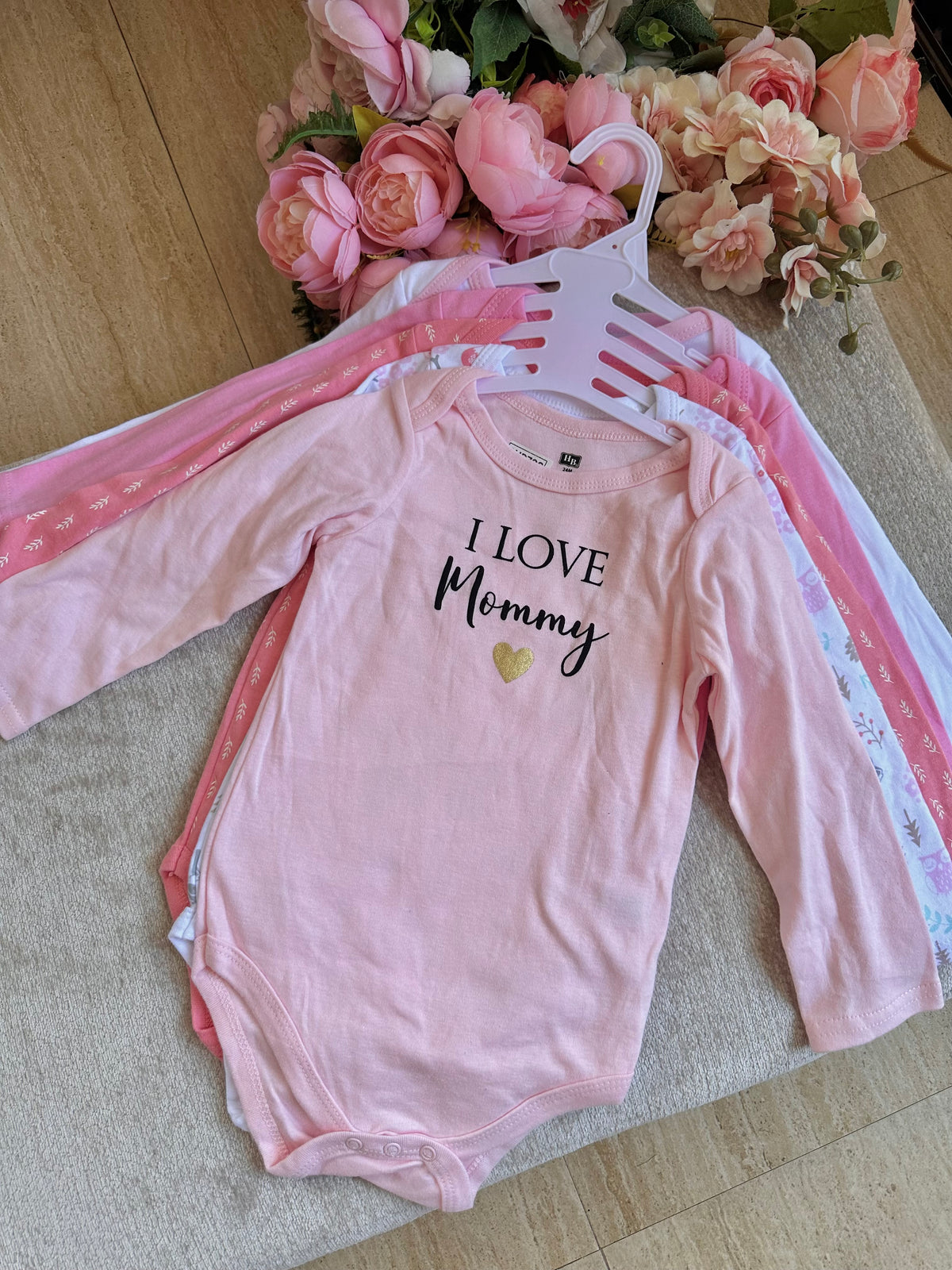 5pcs Long Sleeves Onesies Set - 3