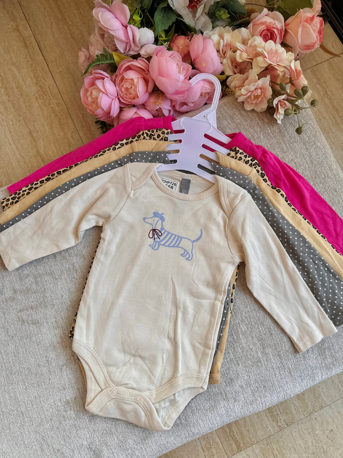 5pcs Long Sleeves Onesies Set - 4