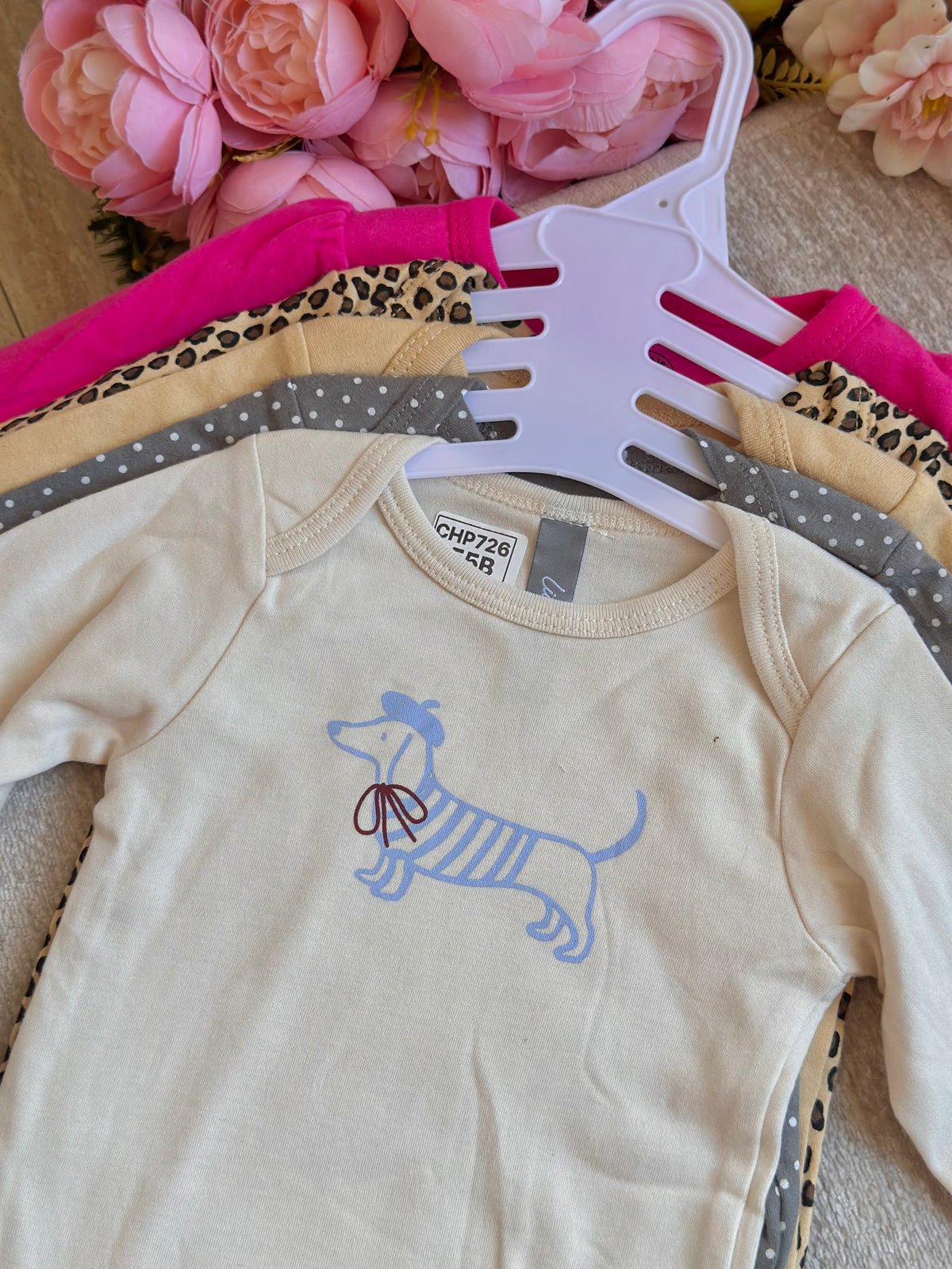 5pcs Long Sleeves Onesies Set - 4