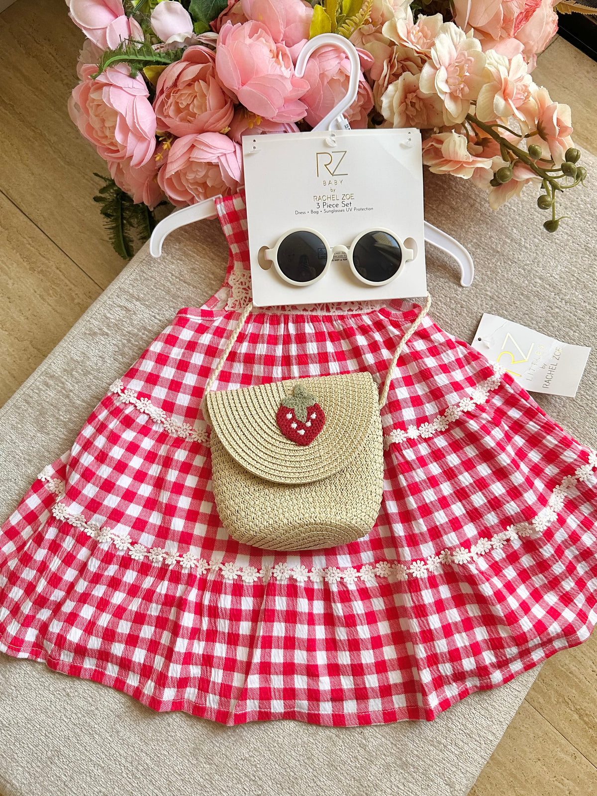 Red Gingham Summer Dress