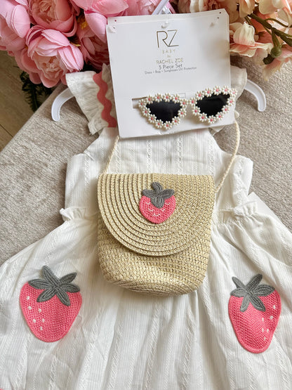 White Dress - Strawberry