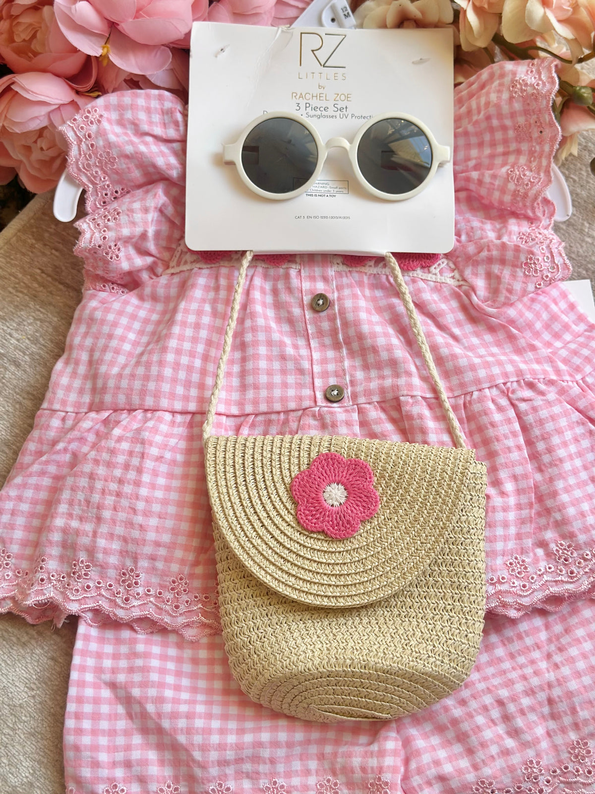 Pink Gingham Short