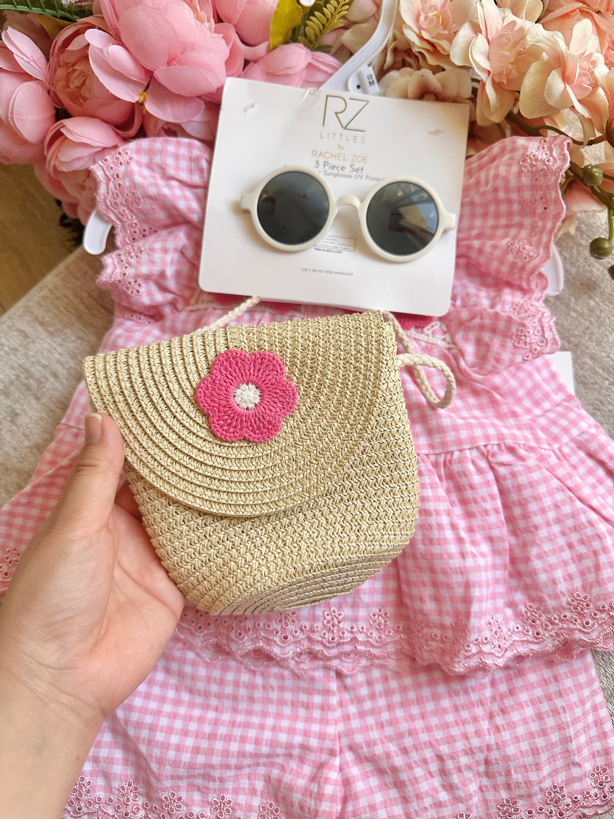 Pink Gingham Short