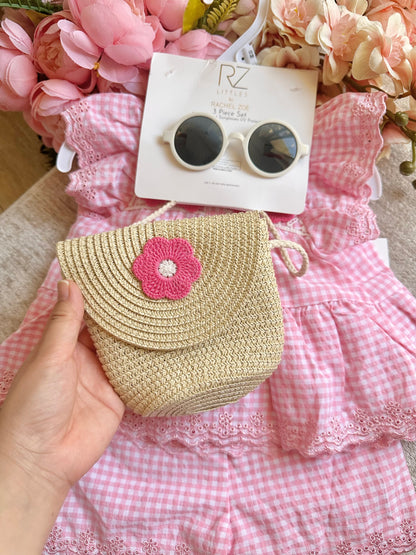 Pink Gingham Short