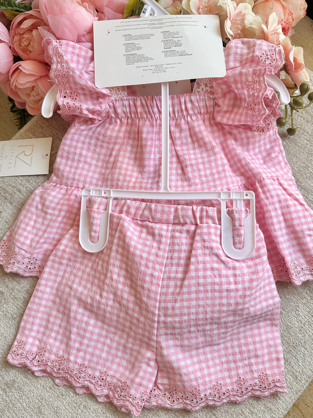 Pink Gingham Short