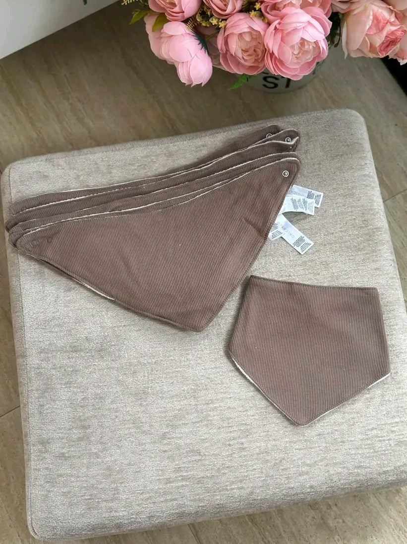 Triangular Bibs "Dark Brown"