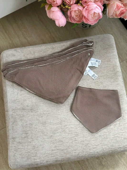 Triangular Bibs "Dark Brown"